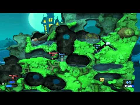 Видео: Прохождение Worms Revolution - Ч.16 - Холм с приведениями