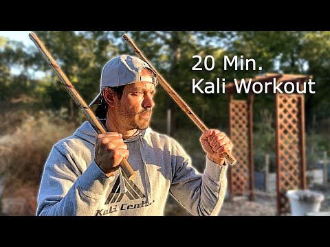 Видео: 20-минутная тренировка по боевым искусствам Кали для начинающих (следуйте инструкциям)