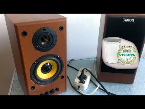 Видео: Акустика Dialog W-204 \ молчит, влил стопарь для диалога