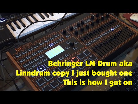 Видео: Барабан Behringer LM, он же копия Lindrum. Я только что купил один, вот как я его купил.
