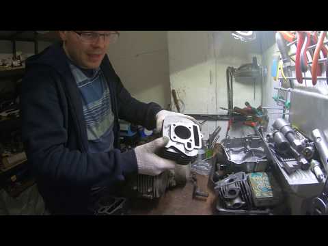 Видео: Тюнинг мотора от питбайка 125  до 140 / Как увеличить мощность питбайка