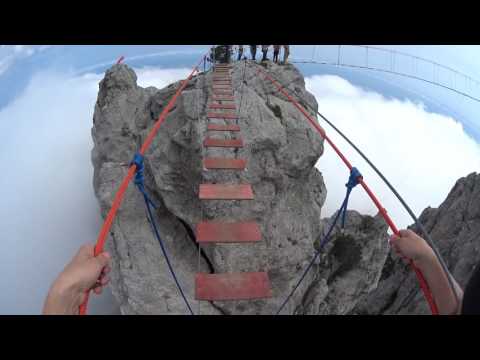 Видео: Ай-Петри .Мост над облаками \ Bridge above the clouds