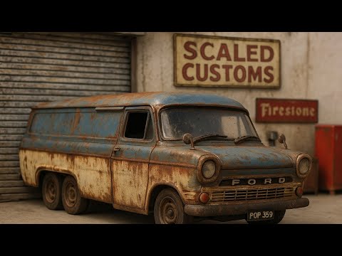 Видео: Литые реставрационные игрушки, фургон Ford Transit Mk1, эскизная сборка на заказ