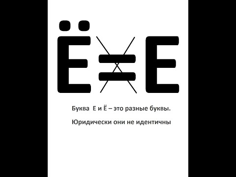 Видео: У кого могут быть проблемы с буквой  Ё  в фамилии?