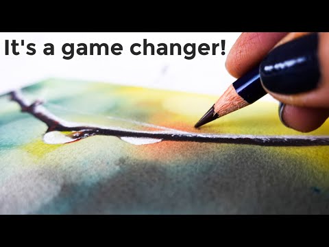 Видео: СЕКРЕТ № 1 рисования водорастворимыми карандашами