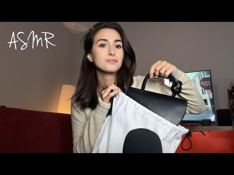 Видео: АСМР НОВАЯ СУМКА / ЗВУК КОЖИ / РАСПАКОВКА
