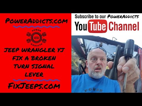 Видео: Jeep Wrangler YJ — сломался рычаг указателя поворота. Как извлечь сломанную деталь и установить н...