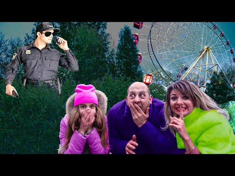 Видео: ЭКСТРЕМАЛЬНЫЕ ПРЯТКИ от ОХРАНЫ в Парке Аттракционов! Crazy life