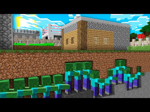 Видео: ЗОМБИЛАР БІЗДІҢ АУЫЛҒА ЖЕР АСТЫНАН КІРІП КЕТТІ қазақша майнкрафт казакша