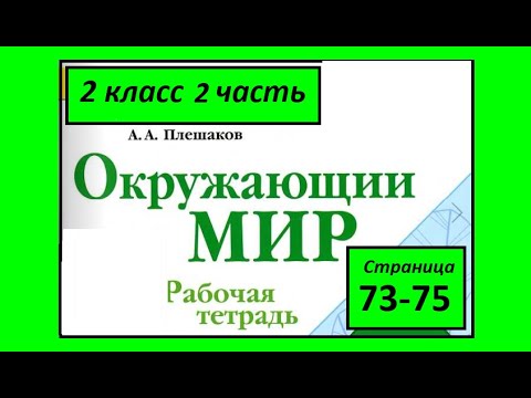 Видео: Окружающий мир  рабочая тетрадь 2 класс страница 73-75. Земля на карте