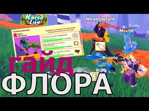 Видео: Флора за Рекордное Время! Как Быстро Пройти Журнал и Получить Награды! Flora Horse Life