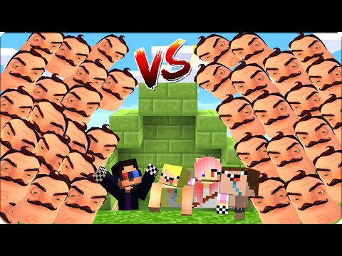 Видео: 😬ЦУНАМИ из Привет СОСЕД в Майнкрафте! Нубик Кубик Леди Леска Шеди и Брок Выживают и Строят Базу!