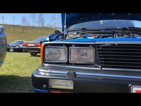 Видео: Audi 5000 turbo 20V, бежевая сотка поехала, катаем подписчиков, Black Bird на выставке Muscle club