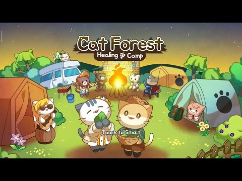 Видео: CAT FOREST - Healing Camp - Настоящий кошачий отдых - Android Cat Gameplay