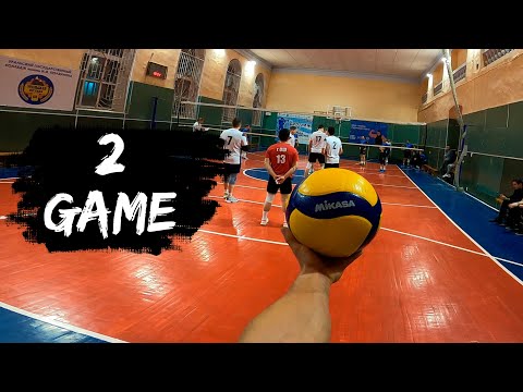 Видео: Волейбол от первого лица связующего | Чемпионат | «Dream Team» VS «Дворец Молодёжи» | Вторая игра