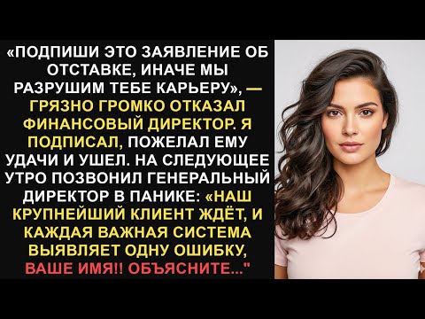 Видео: Финансовый директор заставил меня подписать заявление об отставке. Он понятия не имел, что это...