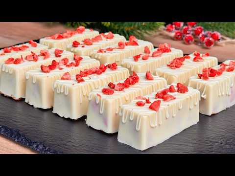 Видео: 🎄🎂Новейший десерт на Рождество! Десерт за 15 минут. Вкусный рецепт для всей семьи.
