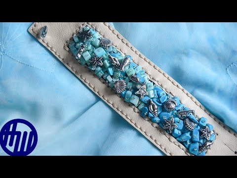 Видео: Как сделать браслет из кожи (№ 1) Мастер класс.