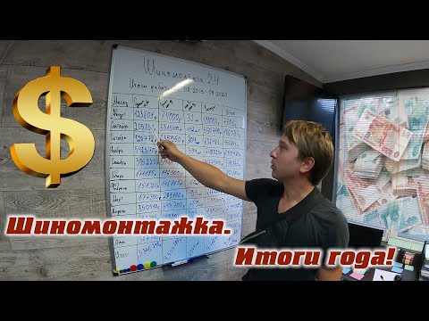Видео: Сколько заработал шиномонтаж за один год работы??? Подводим итоги года!!! 12+