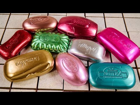 Видео: ASMR Soap/ cutting dry colored soap/ резка сухого крашенного мыла / oddly satisfying / 4K