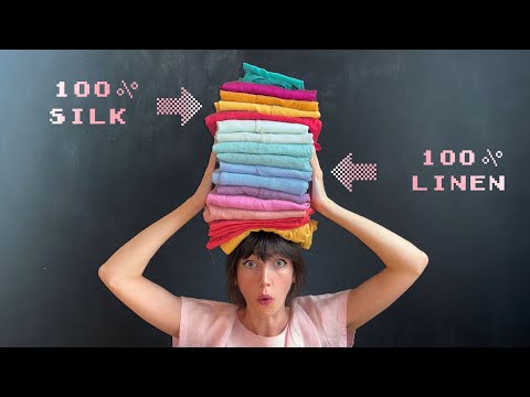 Видео: Как экономить на натуральных волокнах / руководство по поиску натуральных тканей в комиссионном м...