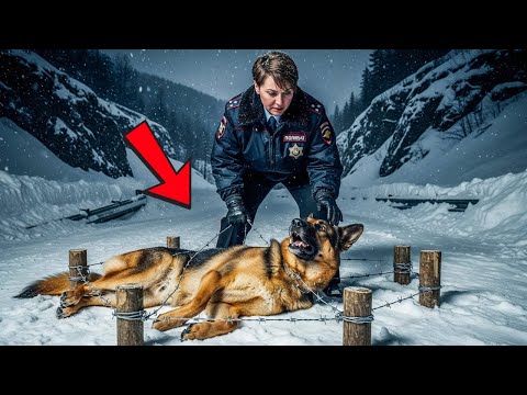 Видео: Зам.ученную собаку связали и бросили умирать в метель — полицейский сделал шаг, и город замер