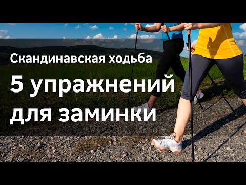 Видео: Скандинавская ходьба. 5 упражнений для заминки с пользой. Верба Майер