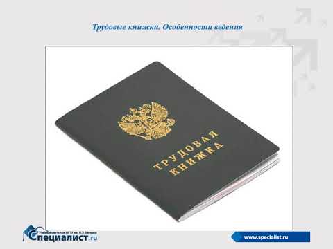 Видео: Трудовые книжки: особенности ведения