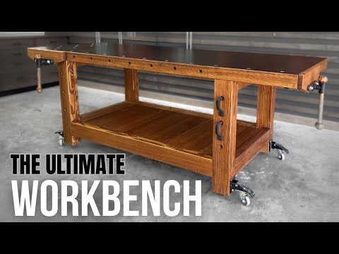 Видео: Сборка рабочего стола Ultimate Workbench || Мобильный сверхпрочный рабочий стол