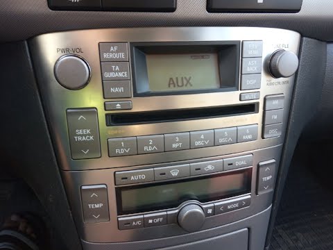 Видео: КАК СДЕЛАТЬ Bluetooth и AUX  НА ШТАТНОЙ МАГНИТОЛЕ TOYOTA AVENSIS 2 Restyling