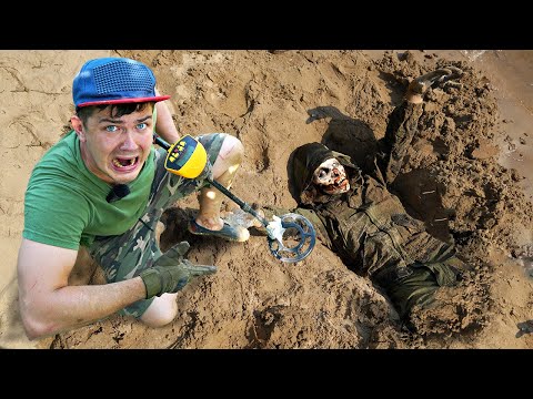 Видео: Нашли зомби и другие жуткие находки с помощью металлоискателя!
