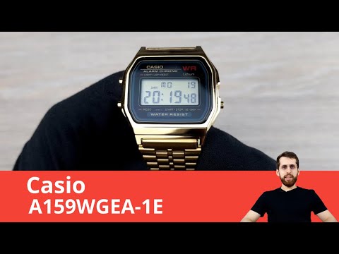 Видео: Часы Casio A159WGEA-1E / Обзор и настройка