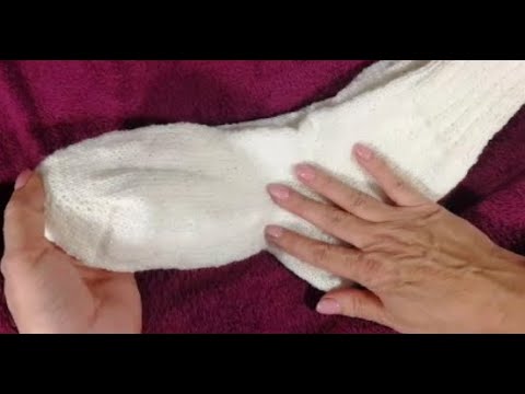 Видео: Мужские носки из СУПЕРВОШ на двух спицах. Как рассчитать носки на другие размеры из этой пряжи