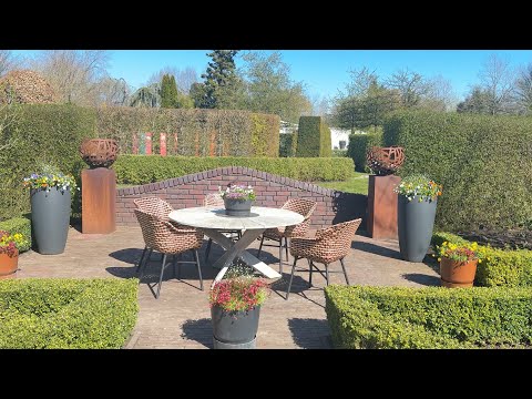 Видео: Выставочные  комнаты, контейнерное озеленение, зоны отдыха, садовая мебель 🌿 Часть 3 🌿