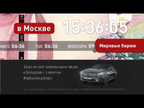 Видео: Анонс, погода, часы и фрагмент эфира (РБК, 20.02.2014)