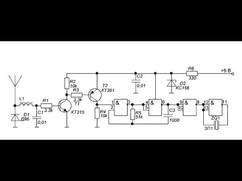 Видео: Простейший детектор радиоволн.   The simplest radio wave detector