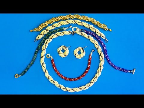 Видео: Жгут из бисера для начинающих