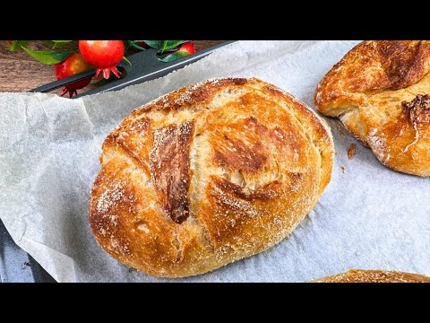 Видео: Никакого замешивания🍞 Один секретный ингредиент! Приготовьте ультрахрустящие булочки. 🔥