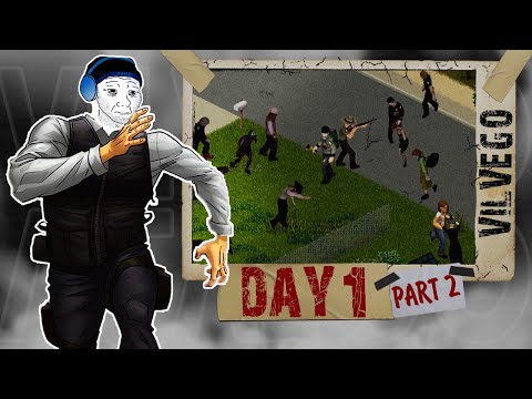 Видео: VILVEGO В PROJECT ZOMBOID [highlights] DAY 1 (PART2) #projectzomboid