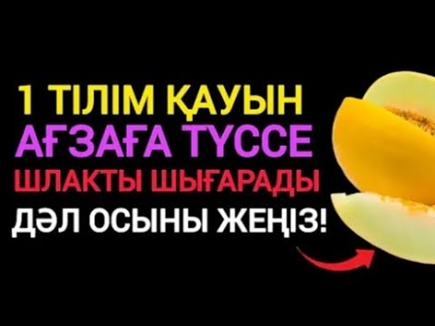 Видео: "Денсаулықтың тәтті сыры- Қауын" 