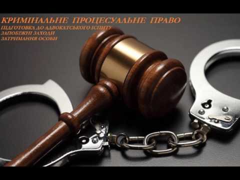 Видео: КПКУ Запобіжні заходи  Затримання особи