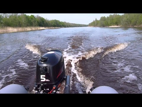 Видео: Обзор - первый пуск лодочного мотора Hidea HDF 5 HS