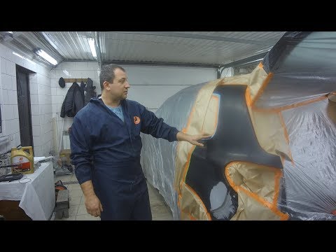 Видео: Volkswagen Tiguan покраска