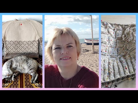 Видео: 🍂 ВЯЗАЛЬНЫЙ ВЛОГ 7/22🍁/Вязальные новости: что связала, что вяжу/🧶 Джемпер: реглан + жаккард.