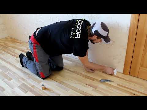 Видео: Установка напольного плинтуса легко и быстро. Монтаж деревянных плинтусов