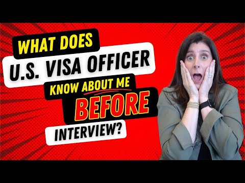 Видео: Что обо мне знает сотрудник визовой службы США ДО собеседования на получение визы?! Смотрите и уз...