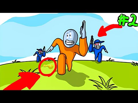 Видео: Стикмен побег из тюрьмы #2 сбежали и поймали