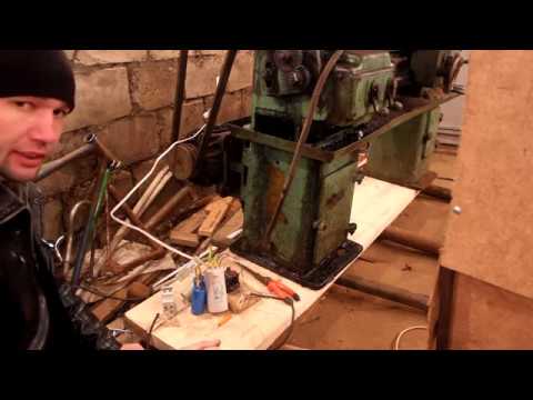 Видео: токарный станок, переделка 380 на 220