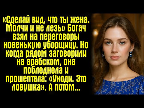Видео: «Сделай вид, что ты жена. Молчи и не лезь» Богач взял на переговоры новенькую уборщицу. Но когда...
