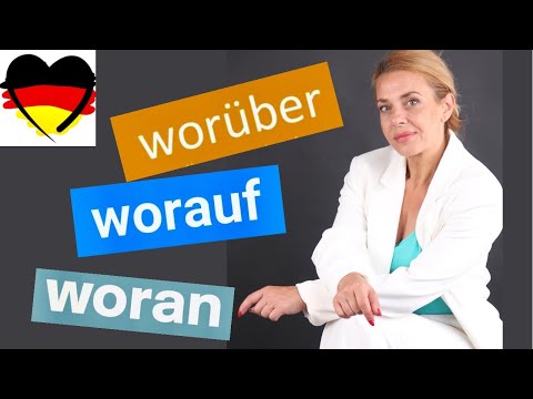 Видео: Предложное  управление немецких  глаголов -Worauf? Wofür? Woran?- Verben mit Präpositionen.